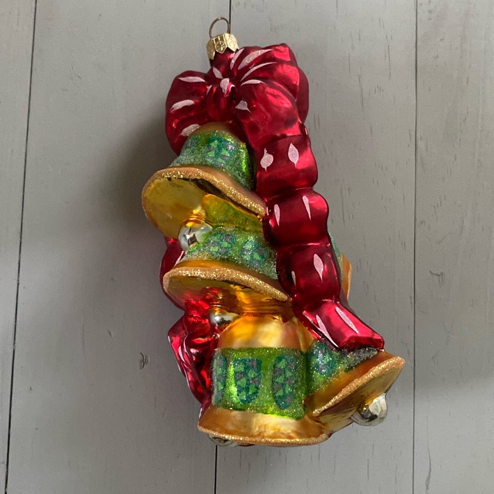 Christopher Radko jingle bells ornament